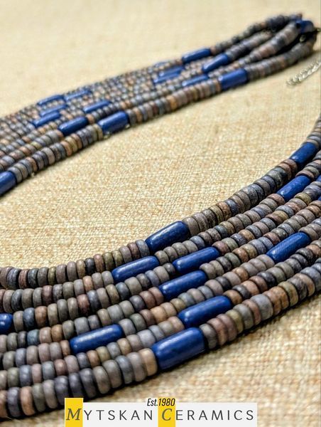 Ceramic necklace, women's jewelry made of natural ceramics. Necklace. Art. 28