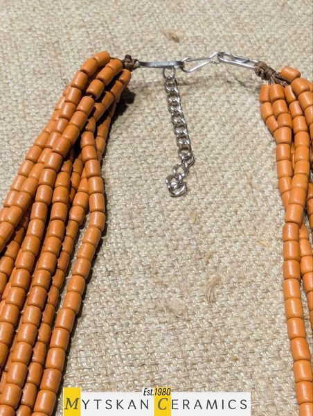 Ceramic necklace, women's jewelry made of natural ceramics. Necklace. Art. 409