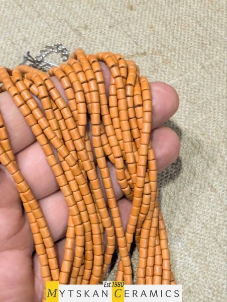 Ceramic necklace, women's jewelry made of natural ceramics. Necklace. Art. 409