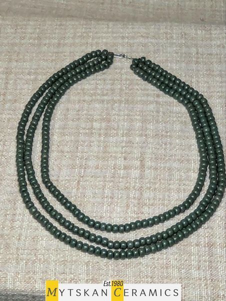 Ceramic necklace, women's jewelry made of natural ceramics. Necklace. Art. 46