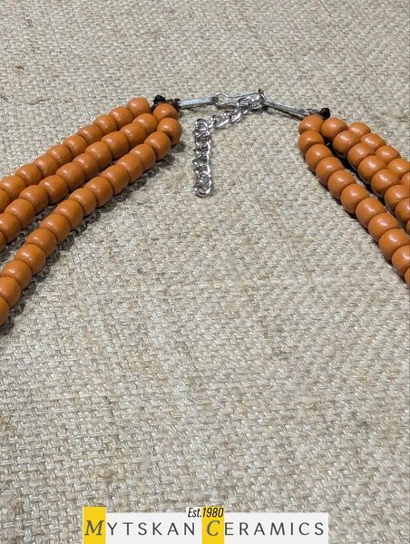 Ceramic necklace, women's jewelry made of natural ceramics. Necklace. Art. 411