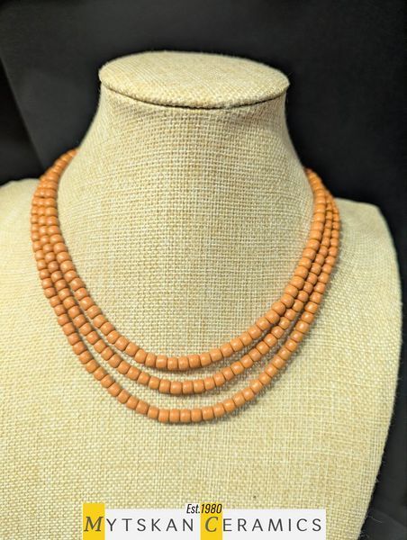 Ceramic necklace, women's jewelry made of natural ceramics. Necklace. Art. 411
