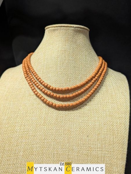 Ceramic necklace, women's jewelry made of natural ceramics. Necklace. Art. 411