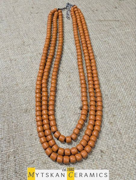 Ceramic necklace, women's jewelry made of natural ceramics. Necklace. Art. 411