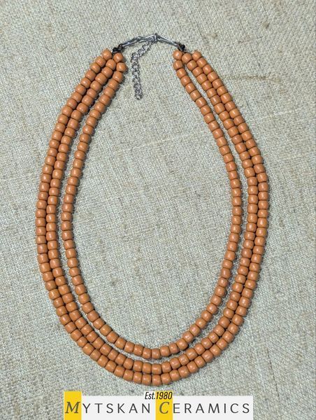 Ceramic necklace, women's jewelry made of natural ceramics. Necklace. Art. 411