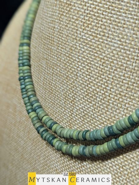 Ceramic necklace, women's jewelry made of natural ceramics. Necklace. Art. 226