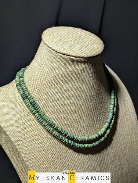 Ceramic necklace, women's jewelry made of natural ceramics. Necklace. Art. 226