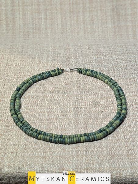Ceramic necklace, women's jewelry made of natural ceramics. Necklace. Art. 226