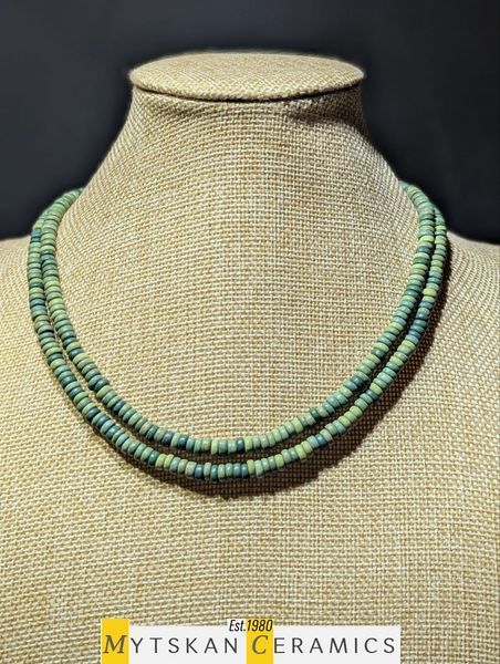 Ceramic necklace, women's jewelry made of natural ceramics. Necklace. Art. 226