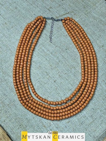 Ceramic necklace, women's jewelry made of natural ceramics. Necklace. Art. 412