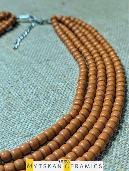 Ceramic necklace, women's jewelry made of natural ceramics. Necklace. Art. 412