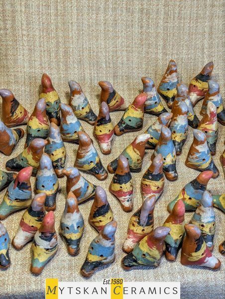 Керамічна свистулька, свищик, свистунець у формі птаха. Свистулька. Арт. 50 свистулька 50 фото