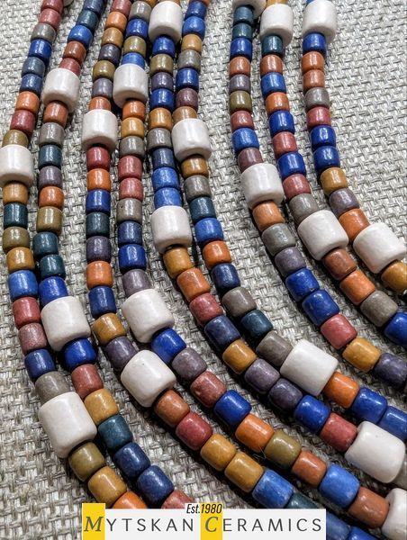 Ceramic necklace, women's jewelry made of natural ceramics. Necklace. Art. 339
