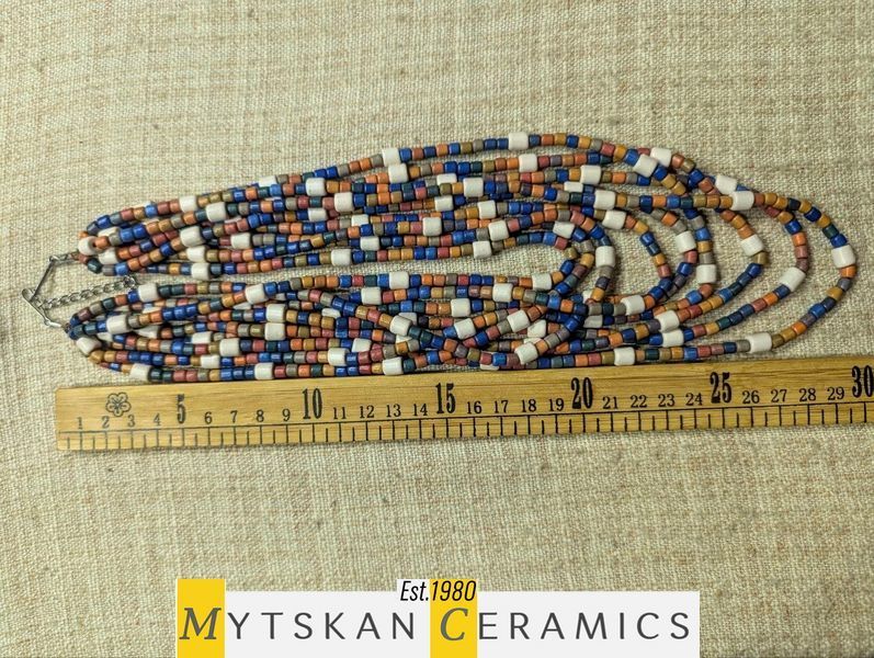 Ceramic necklace, women's jewelry made of natural ceramics. Necklace. Art. 339