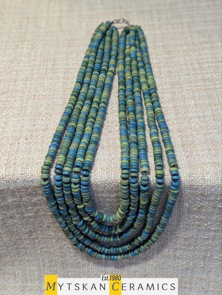 Ceramic necklace, women's jewelry made of natural ceramics. Necklace. Art. 229