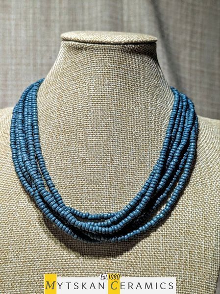 Ceramic necklace, women's jewelry made of natural ceramics. Necklace. Art. 135