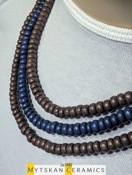 Ceramic necklace, women's jewelry made of natural ceramics. Necklace. Art. 47