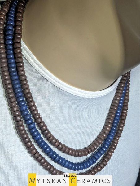 Ceramic necklace, women's jewelry made of natural ceramics. Necklace. Art. 47