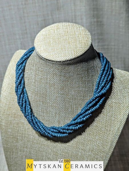 Ceramic necklace, women's jewelry made of natural ceramics. Necklace. Art. 135