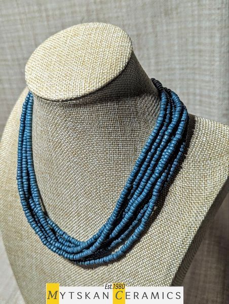 Ceramic necklace, women's jewelry made of natural ceramics. Necklace. Art. 135