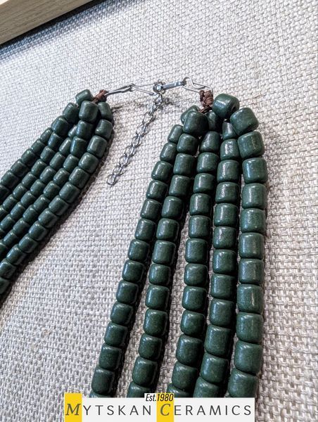 Ceramic necklace, women's jewelry made of natural ceramics. Necklace. Art. 343