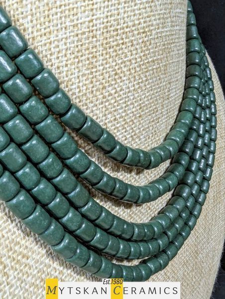 Ceramic necklace, women's jewelry made of natural ceramics. Necklace. Art. 343
