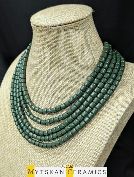 Ceramic necklace, women's jewelry made of natural ceramics. Necklace. Art. 343