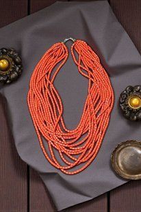 Ceramic necklace, women's jewelry made of natural ceramics. Necklace. Art. 233