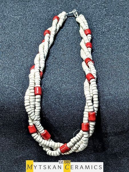 Ceramic necklace, women's jewelry made of natural ceramics. Necklace. Art. 300