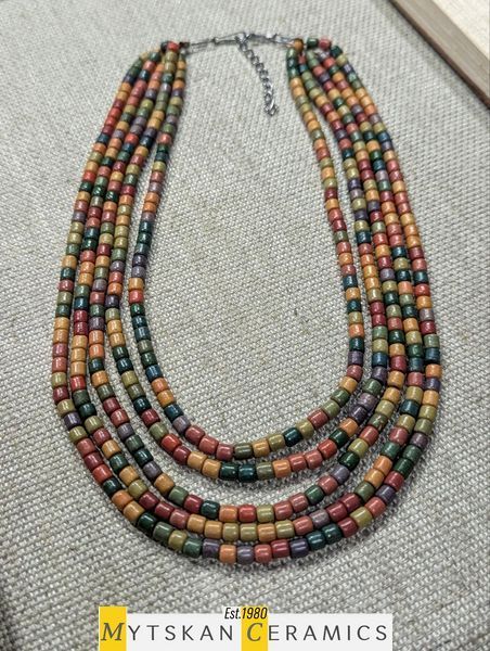 Ceramic necklace, women's jewelry made of natural ceramics. Necklace. Art. 345