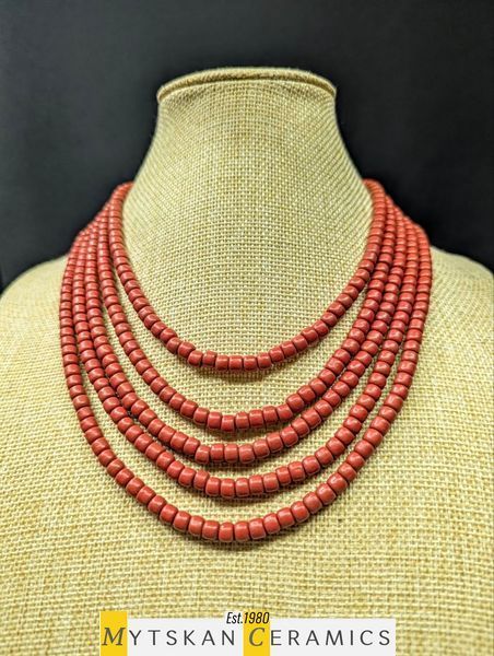 Ceramic necklace, women's jewelry made of natural ceramics. Necklace. Art. 60