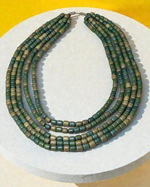 Ceramic necklace, women's jewelry made of natural ceramics. Necklace. Art. 274