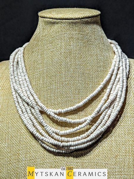 Ceramic necklace, women's jewelry made of natural ceramics. Necklace. Art. 137