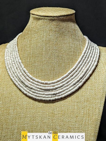 Ceramic necklace, women's jewelry made of natural ceramics. Necklace. Art. 137