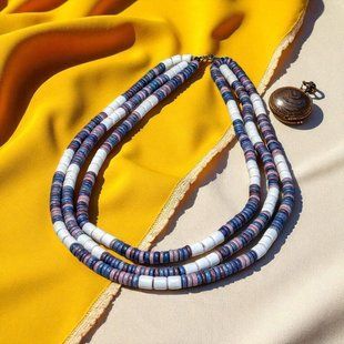 Ceramic necklace, women's jewelry made of natural ceramics. Necklace. Art. 183