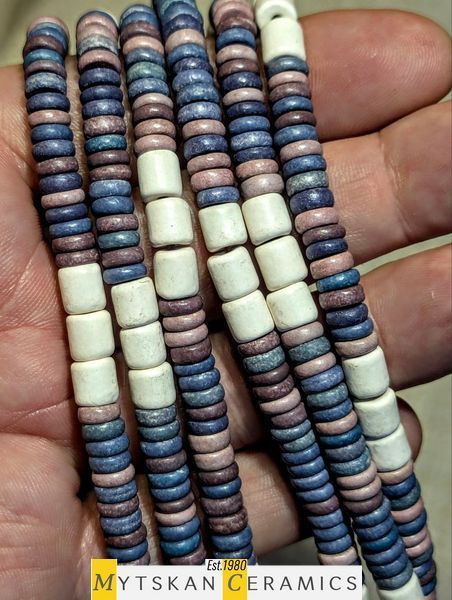 Ceramic necklace, women's jewelry made of natural ceramics. Necklace. Art. 183