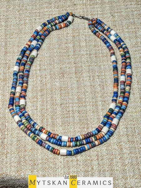 Ceramic necklace, women's jewelry made of natural ceramics. Necklace. Art. 171