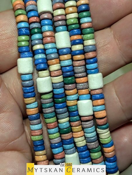 Ceramic necklace, women's jewelry made of natural ceramics. Necklace. Art. 171