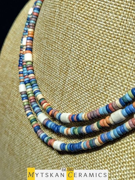 Ceramic necklace, women's jewelry made of natural ceramics. Necklace. Art. 171