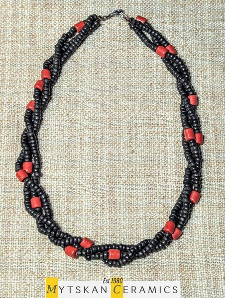 Ceramic necklace, women's jewelry made of natural ceramics. Necklace. Art. 216