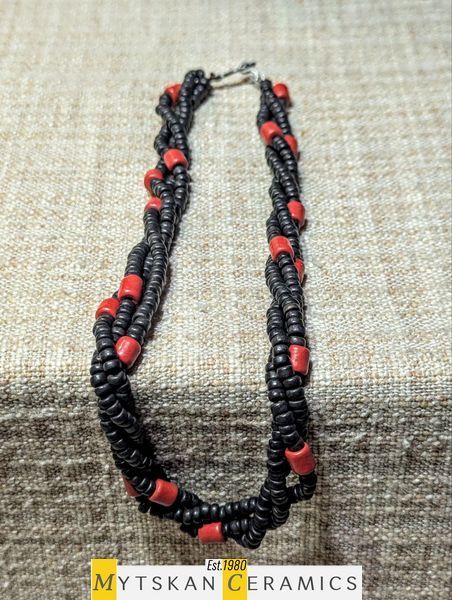 Ceramic necklace, women's jewelry made of natural ceramics. Necklace. Art. 216