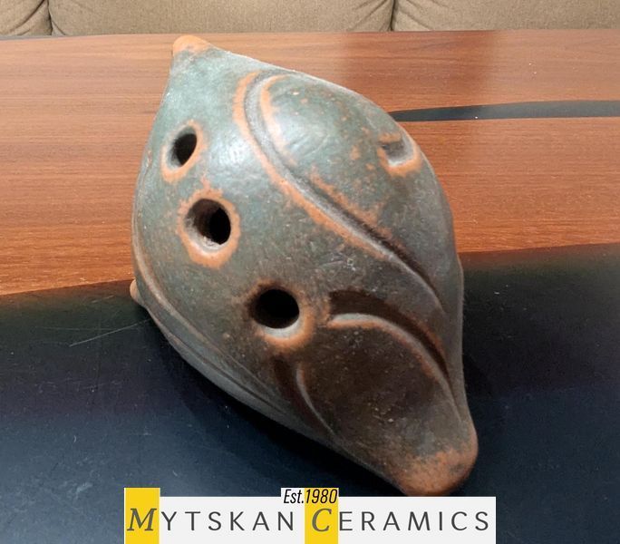 Керамічна музична скульптурка-окарина. Окарина. Арт. 80 класична окарина 80 фото