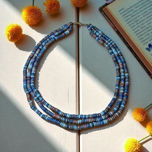 Ceramic necklace, women's jewelry made of natural ceramics. Necklace. Art. 104