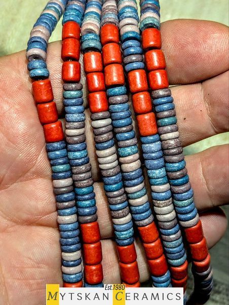 Ceramic necklace, women's jewelry made of natural ceramics. Necklace. Art. 185