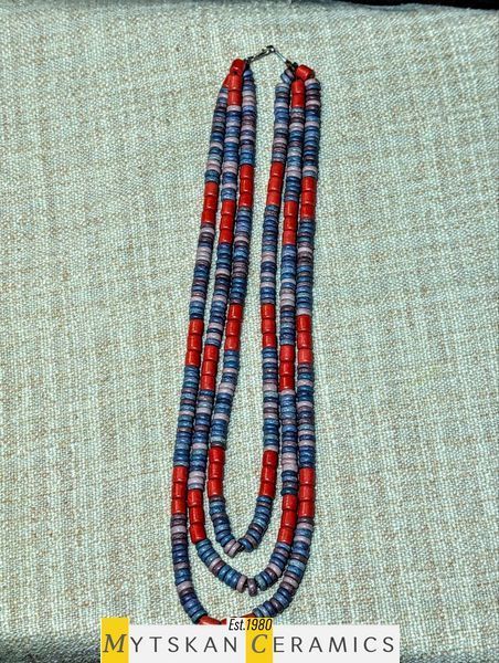 Ceramic necklace, women's jewelry made of natural ceramics. Necklace. Art. 185