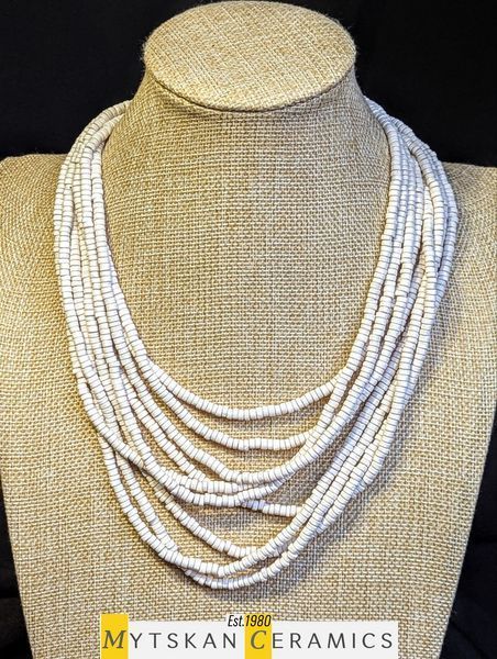 Ceramic necklace, women's jewelry made of natural ceramics. Necklace. Art. 235