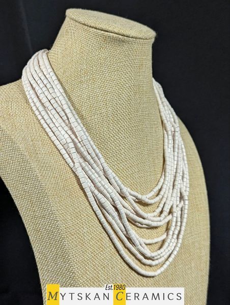 Ceramic necklace, women's jewelry made of natural ceramics. Necklace. Art. 277