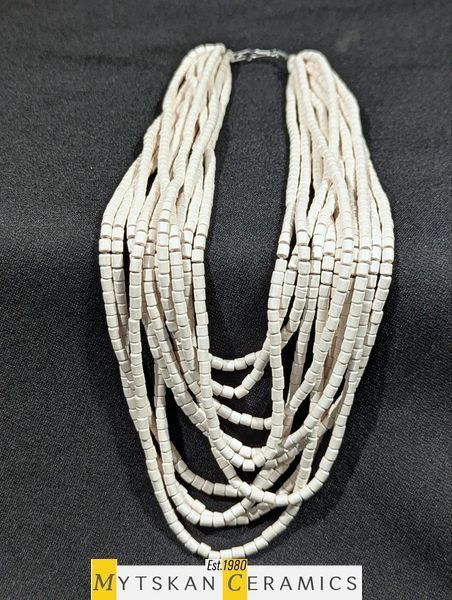 Ceramic necklace, women's jewelry made of natural ceramics. Necklace. Art. 277