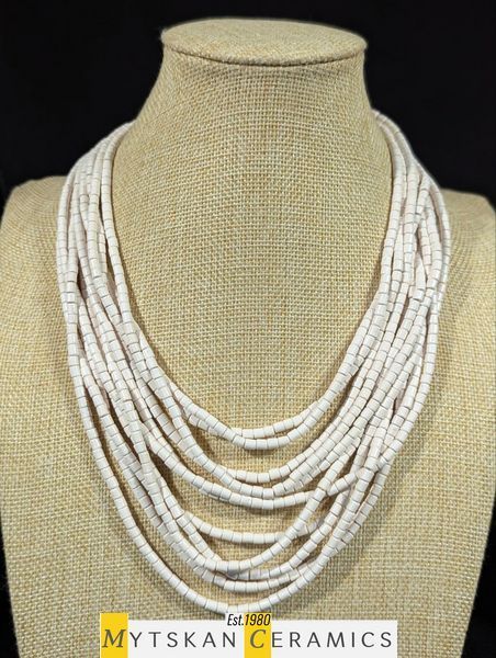 Ceramic necklace, women's jewelry made of natural ceramics. Necklace. Art. 277
