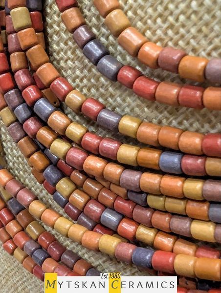 Ceramic necklace, women's jewelry made of natural ceramics. Necklace. Art. 344